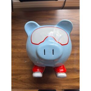 Skiing Piggy Bank - Target Collectible - Missing plug.